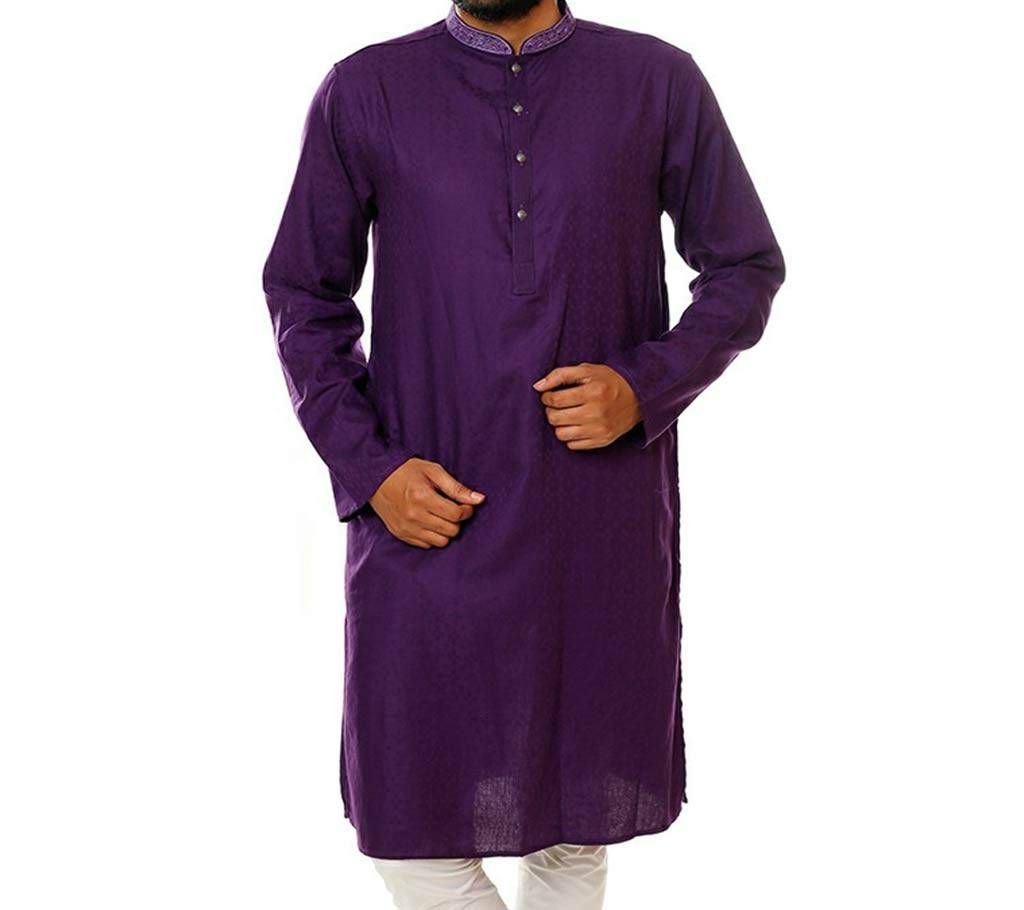 Mens Cotton Panjabi (TMP488) Violet