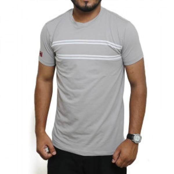 LINE Half Sleeve Cotton T-Shirt