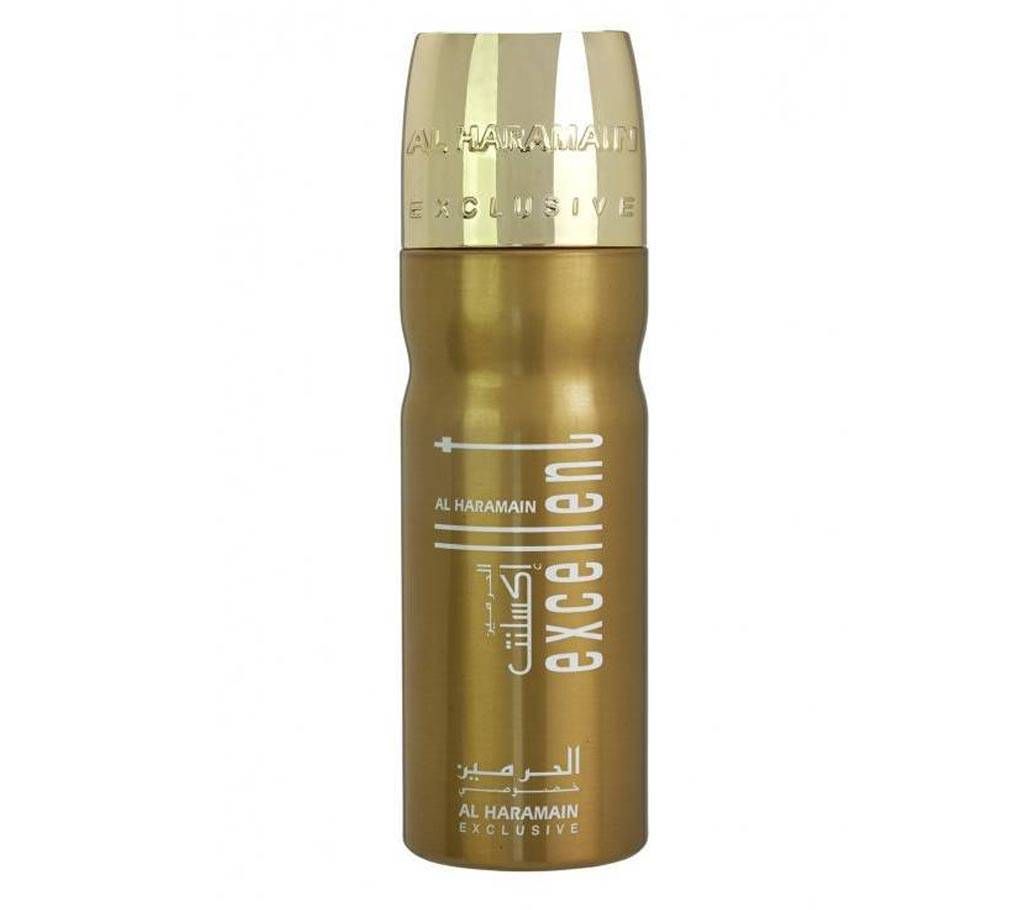 Al Haramain Excellent Gold Deodorant Body Spray - 200ml (UAE)
