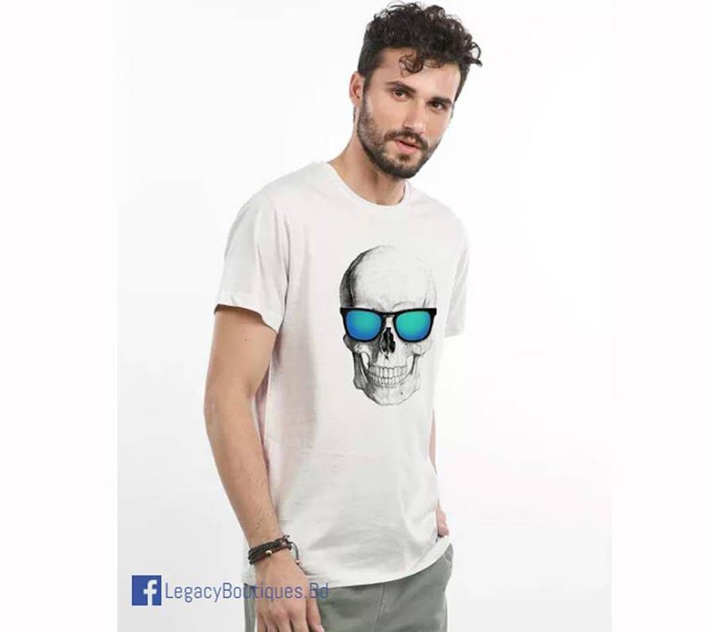 Skull Head Men's Half Sleeve T-shirt