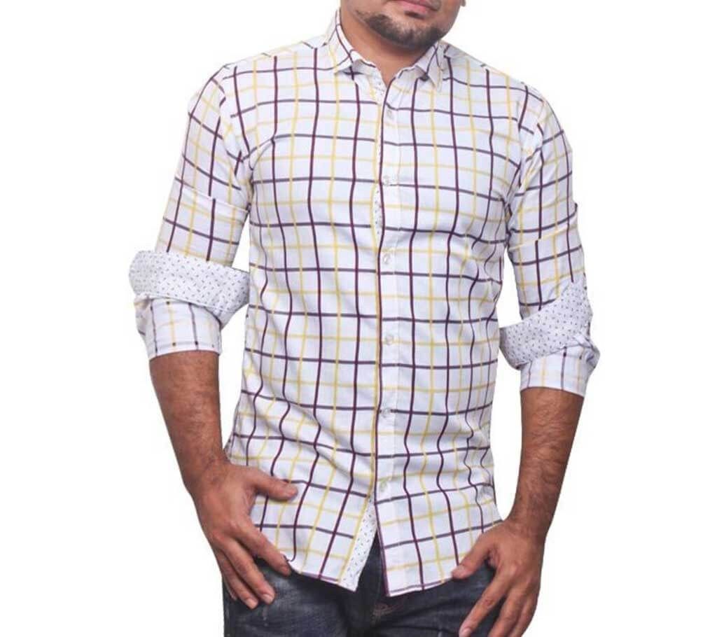 Gents full sleeve check shirt