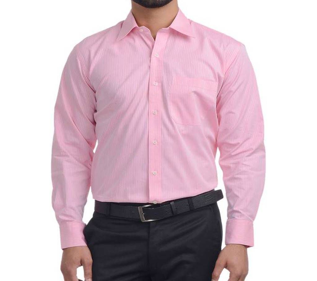 Pink Long Sleeve Shirt for Men