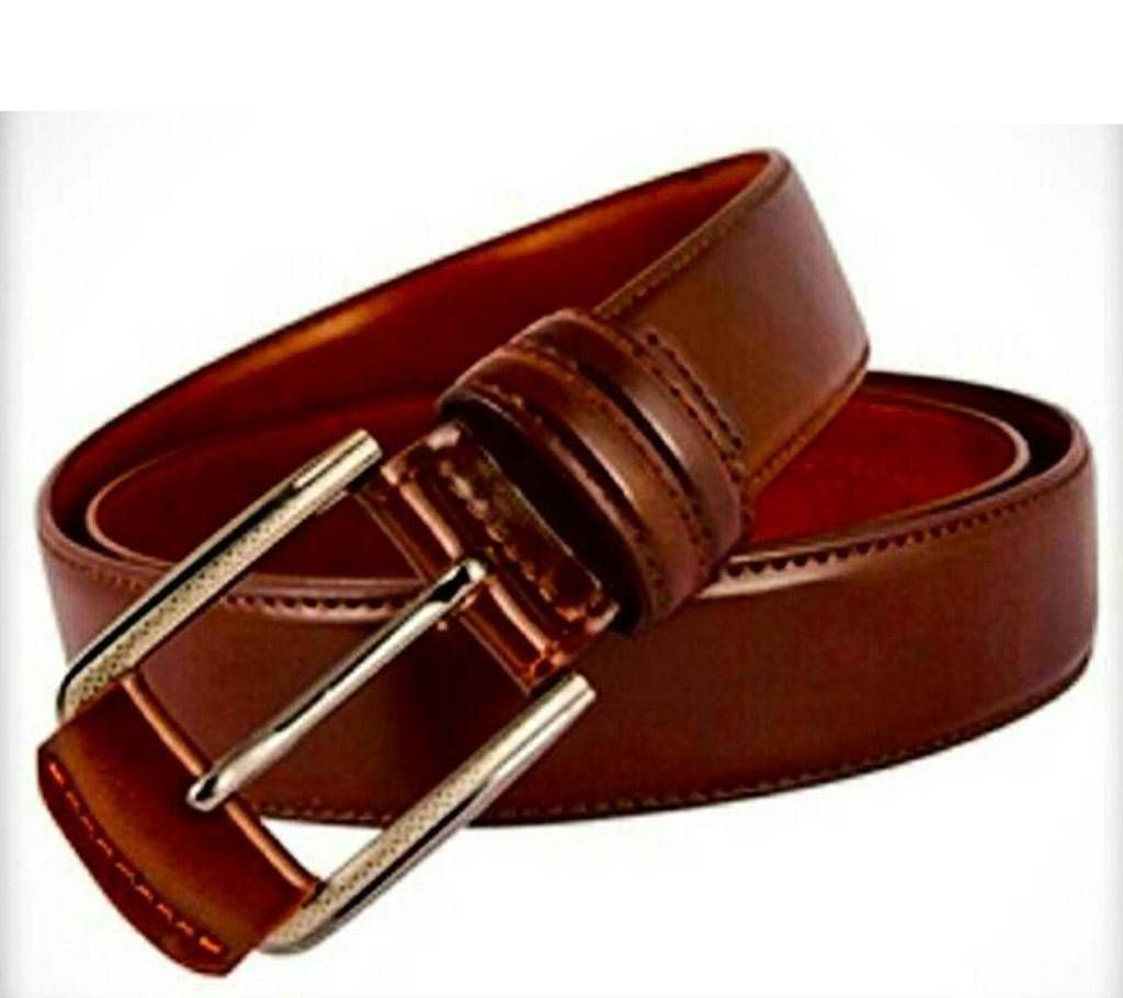 Formal artificial leather belt for men 