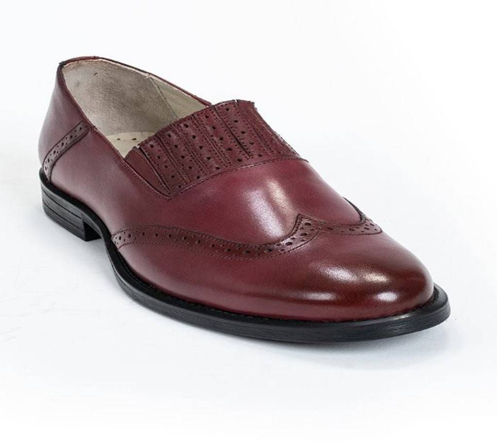 WINGTIP LOAFERS BURGUNDY SHOE