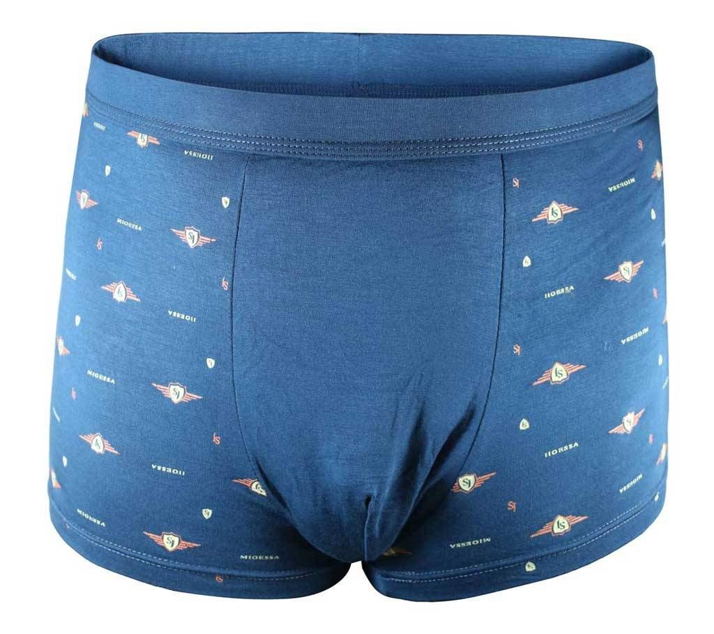 Blue Men's Cotton Modern Boxer Underwear