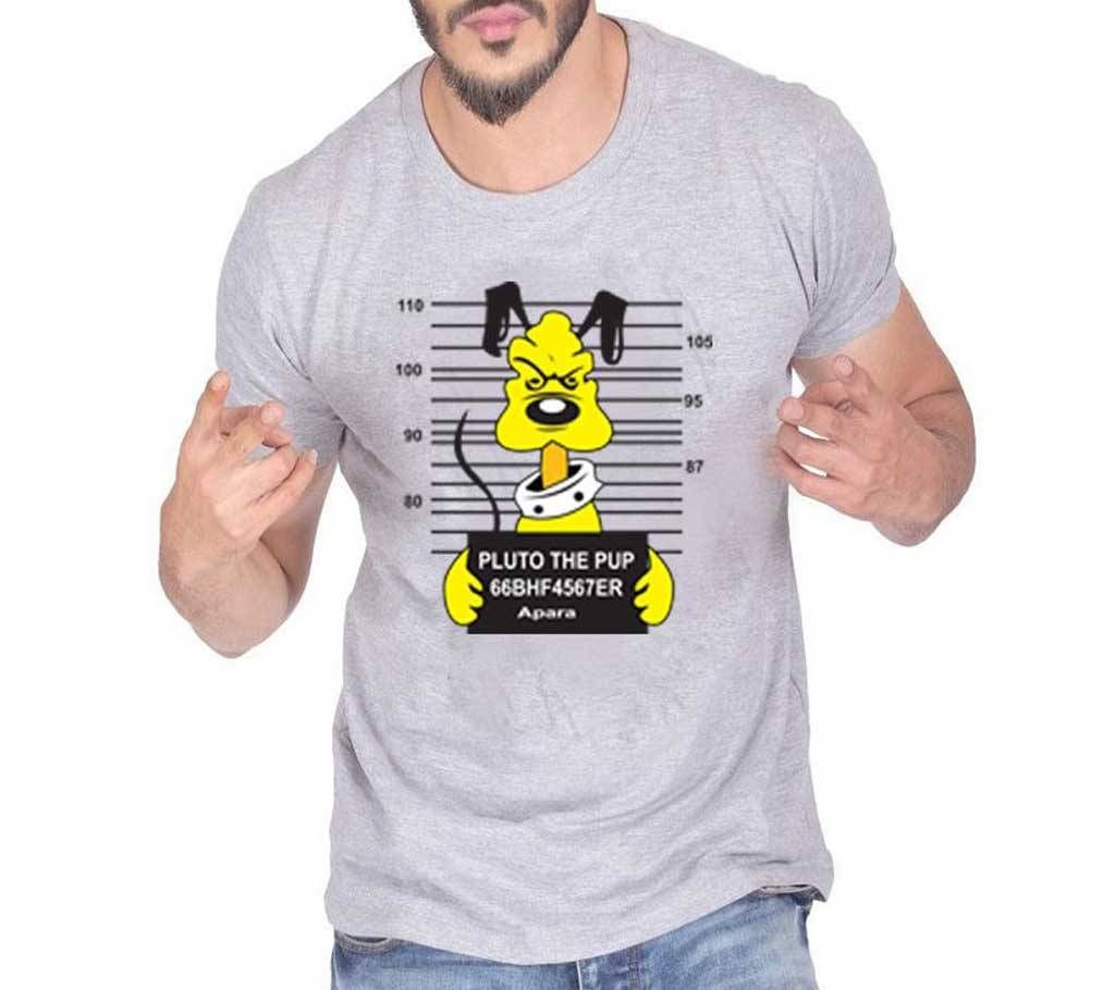 PLUTO THE PUP Gents Half Sleeve Cotton T-Shirt