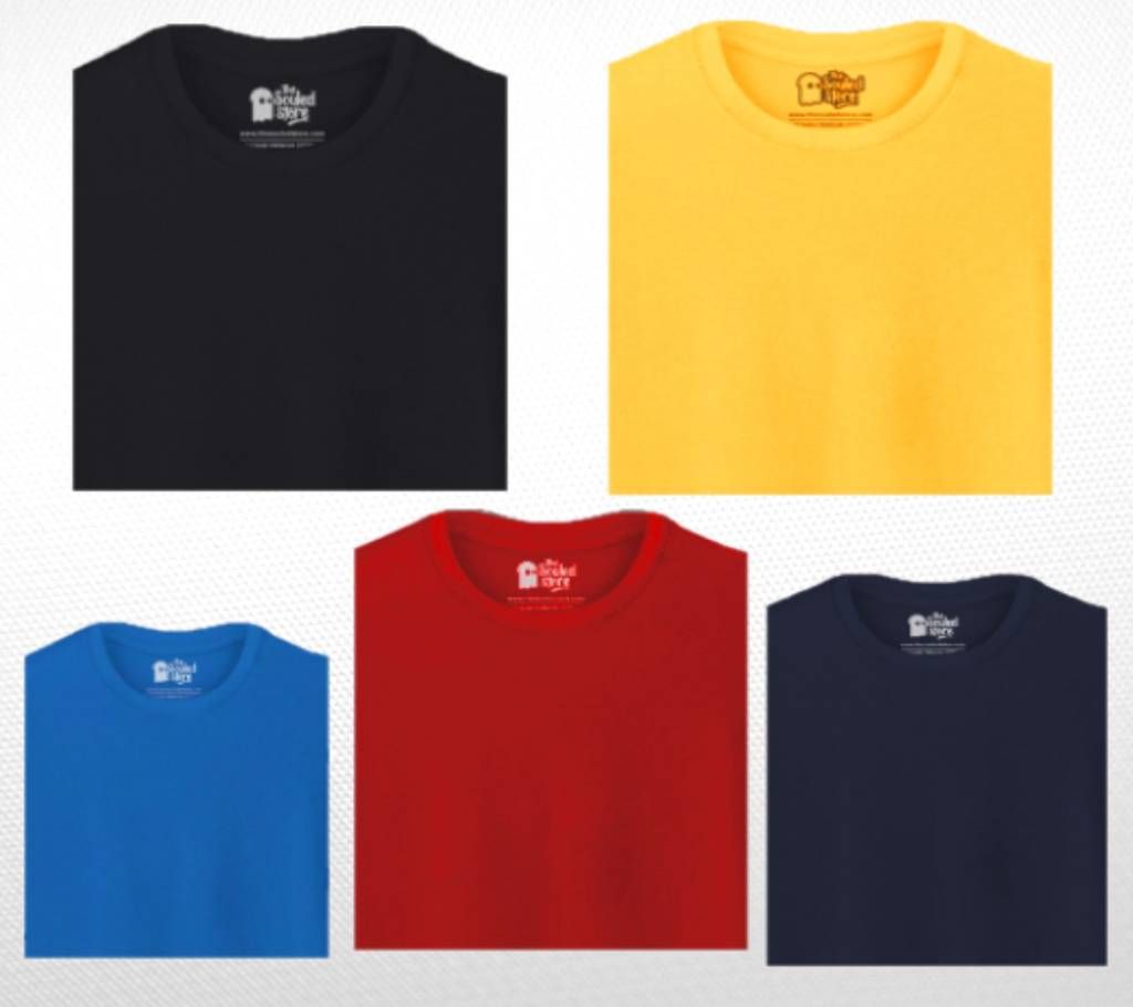 Solid Combo Cotton T-shirt