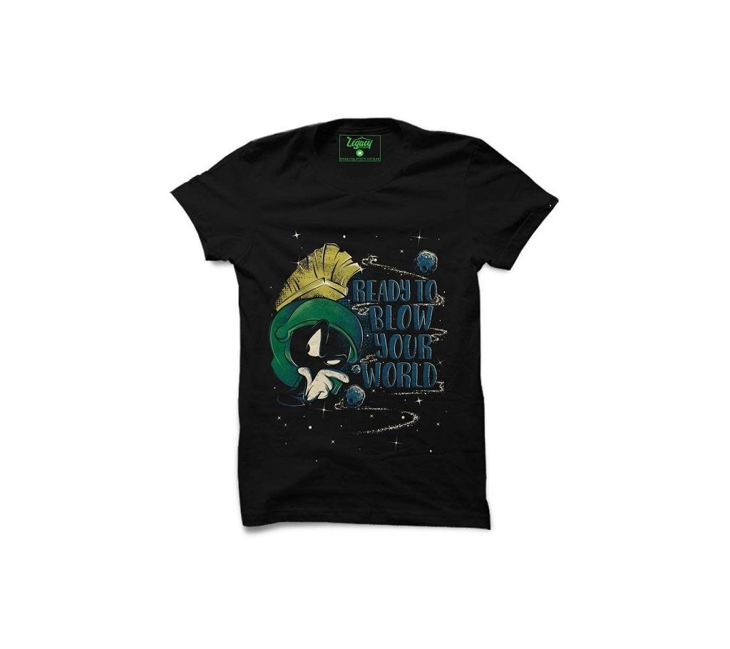 Ready to Blow Your World Menz Half Sleeve T Shirt