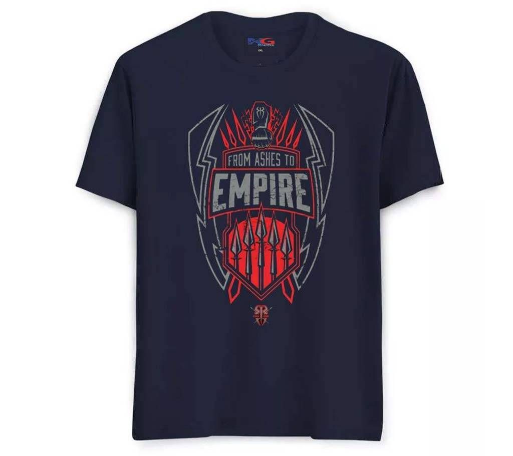 Rubber Print Summer T-shirt - 634 - Navy - From Ashes to Empire - LEB