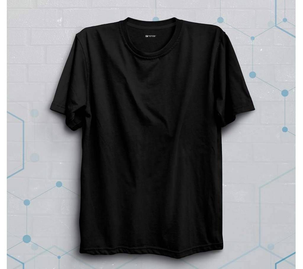 One color black T-shirt