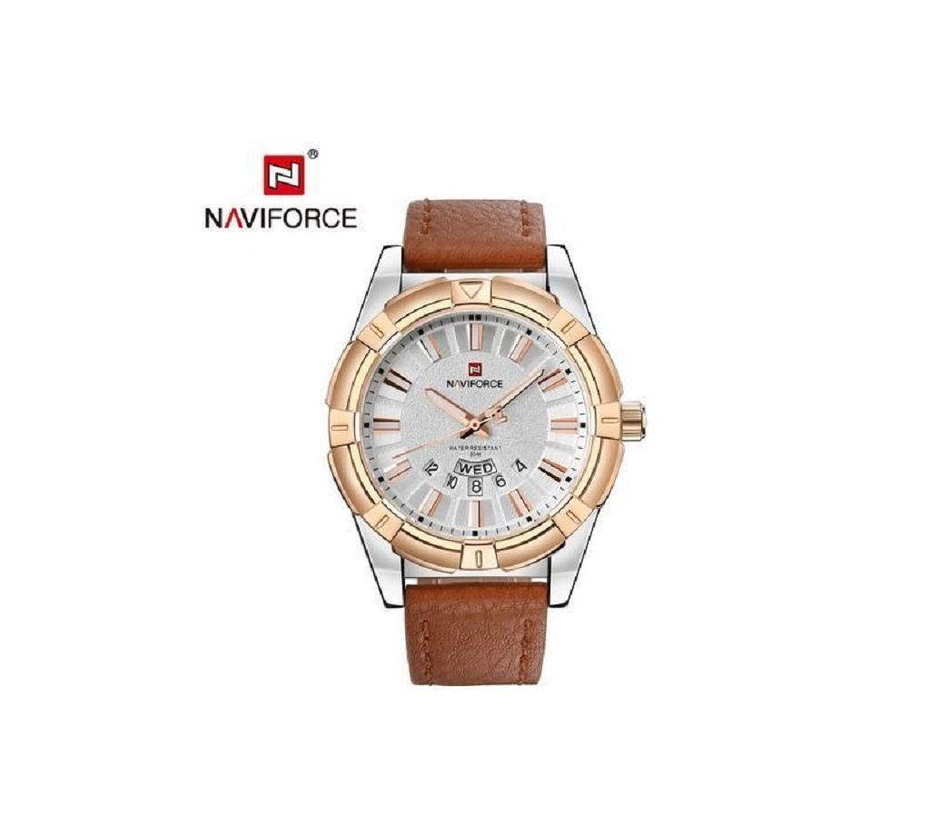 NAVIFORCE Mens Watch  NF9118  Brown with Rose Gold  B24