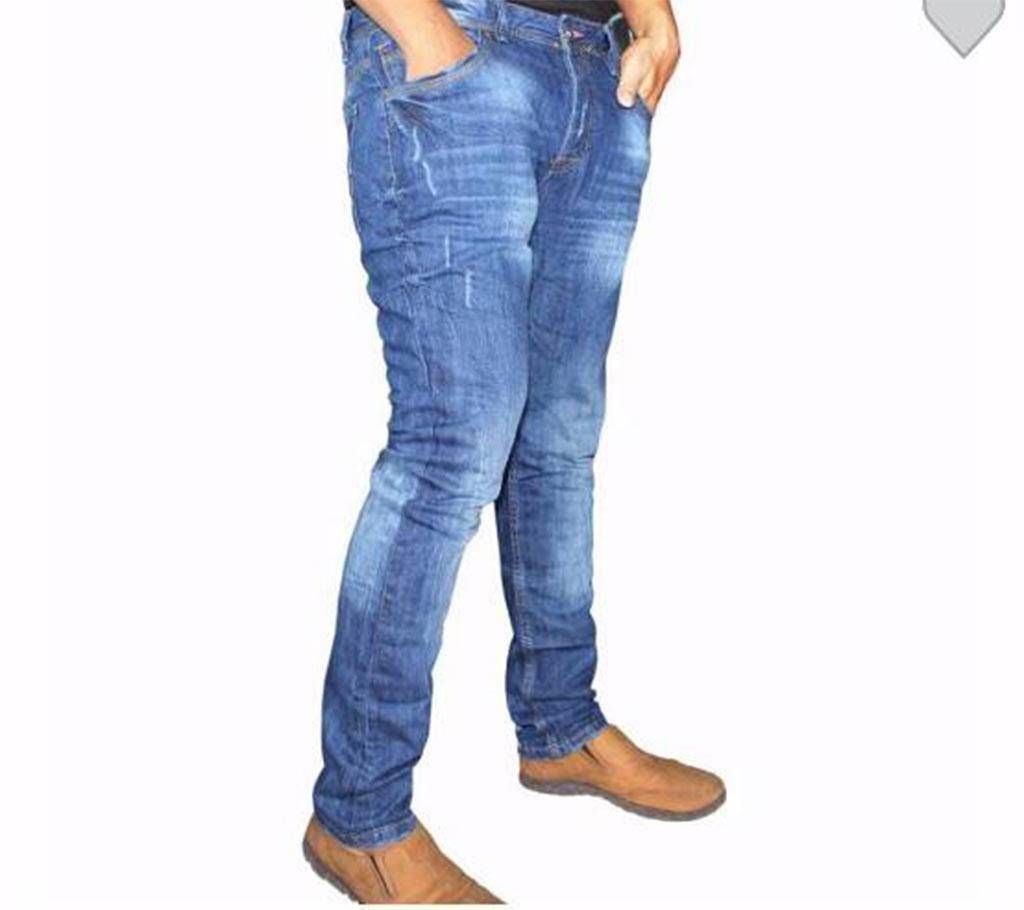 Mens Semi Narrow Denim Jeans-JS109