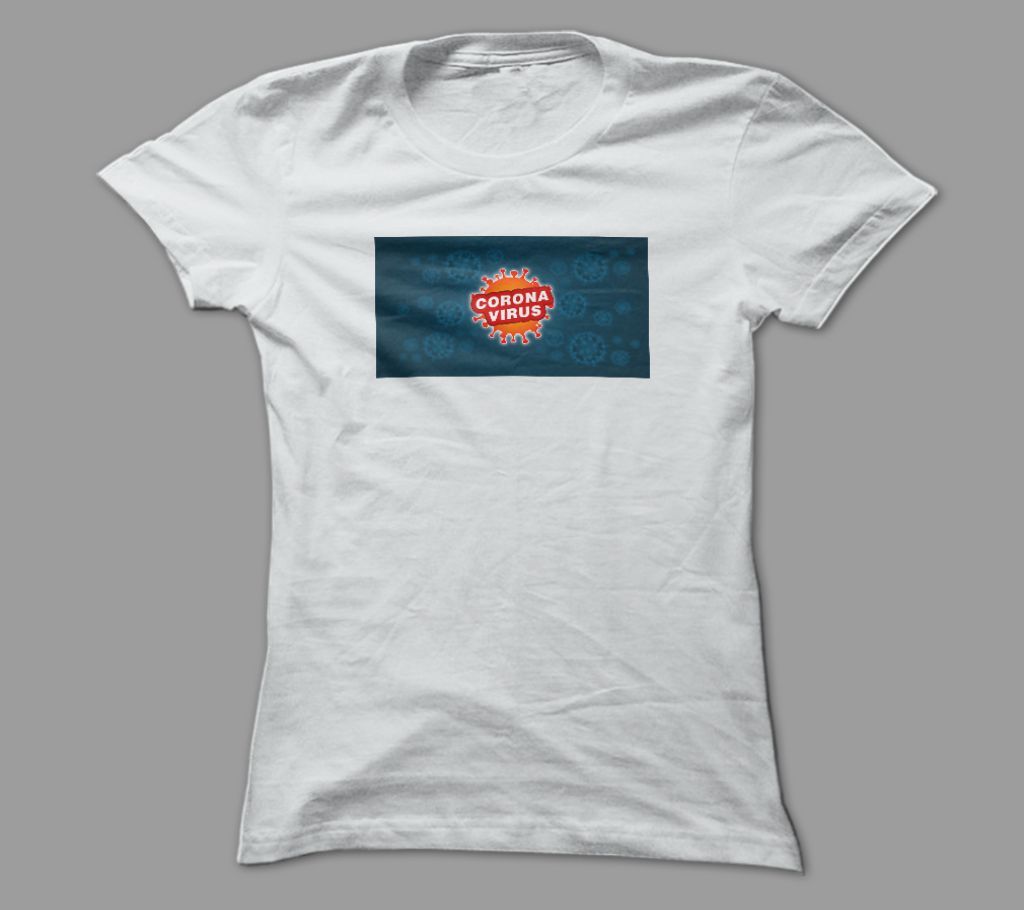 The Novel Corona Virus White Polyester T-Shirt