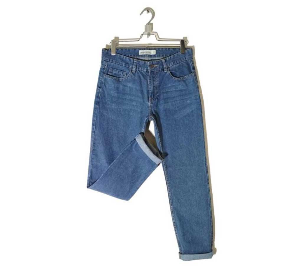 semi narrow fit jeans pant for men 