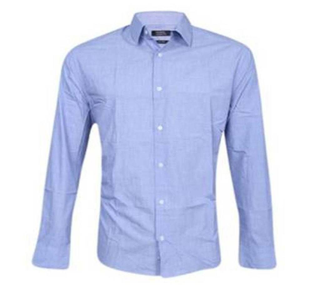 Sky Blue Cotton Forma Shirt