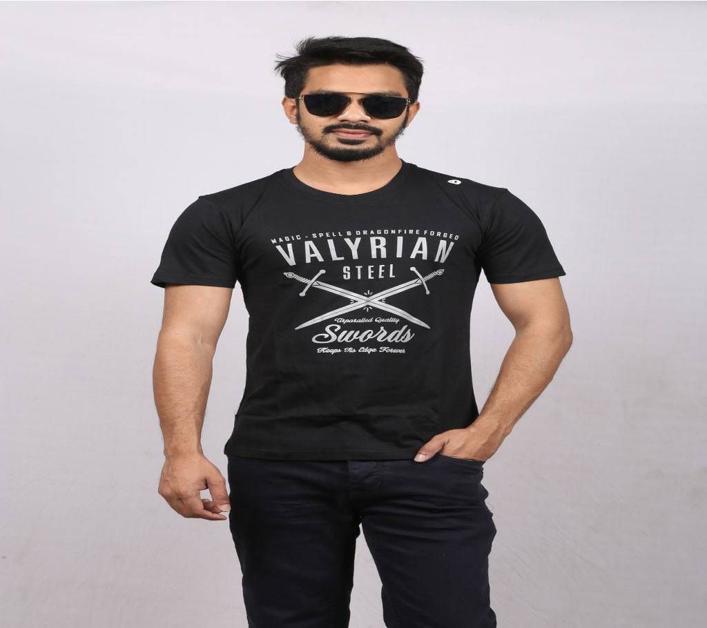 black half sleeve t-shirt