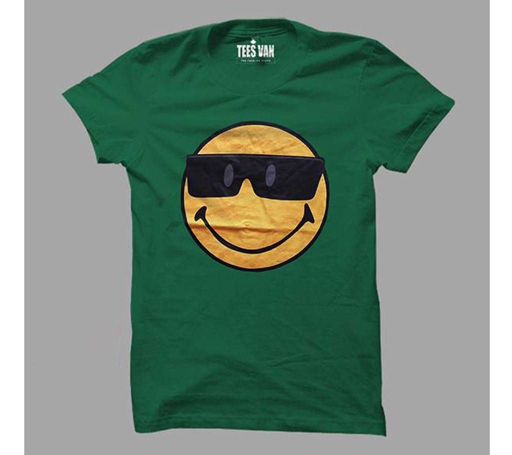 Smiley Trendy round neck gents T-shirt 206