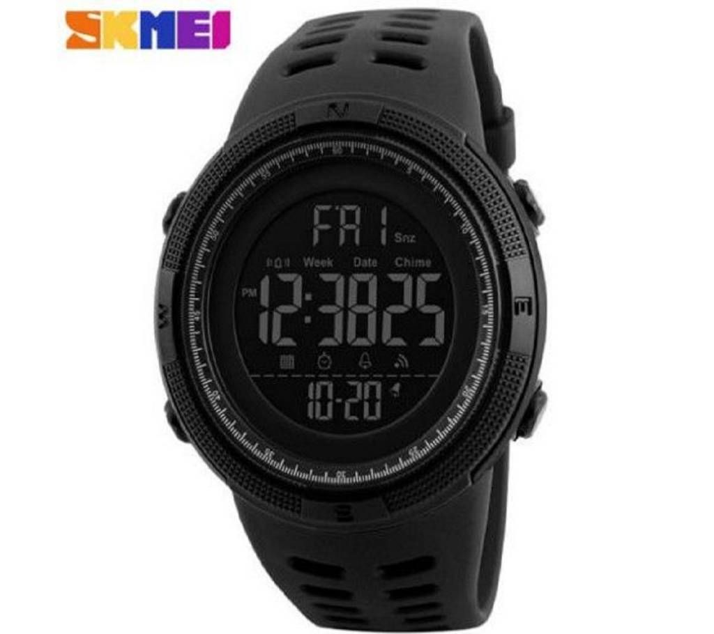 SKMEI 1251 Men Sporty Countdown Double Time Digital Watch