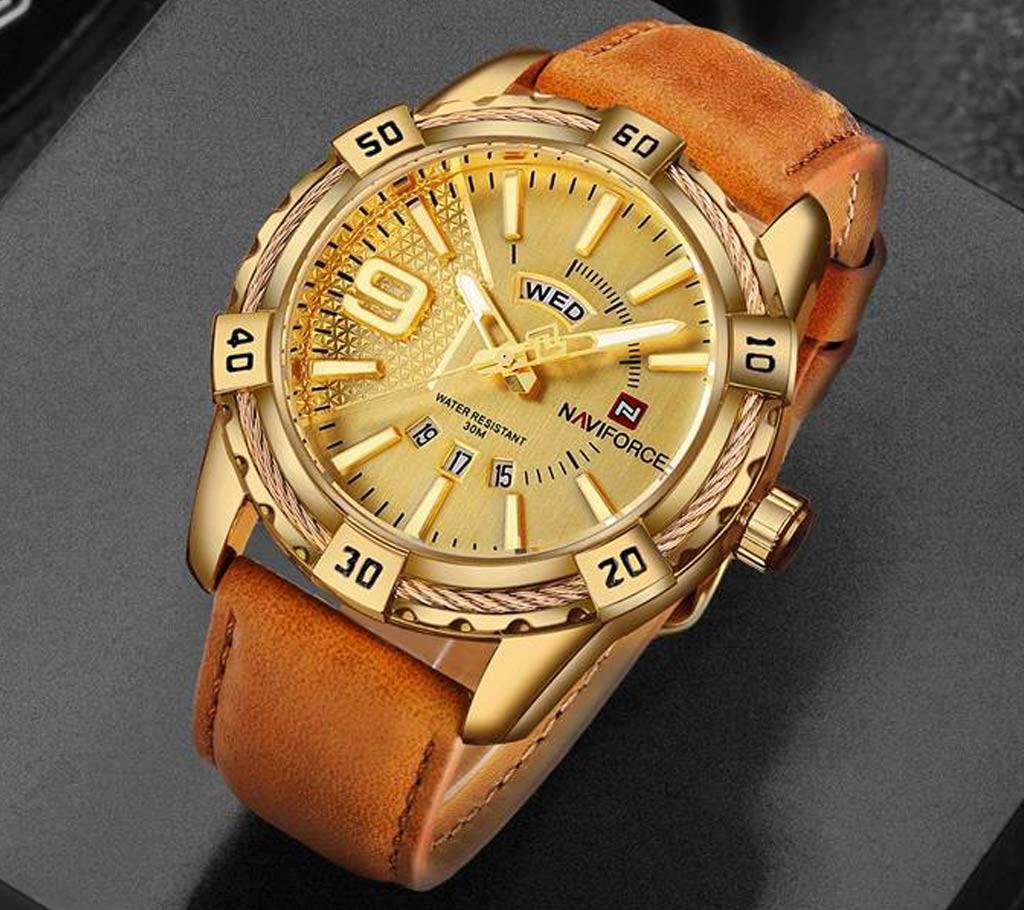 NAVIFORCE NF9117GG Belt Gents Watch