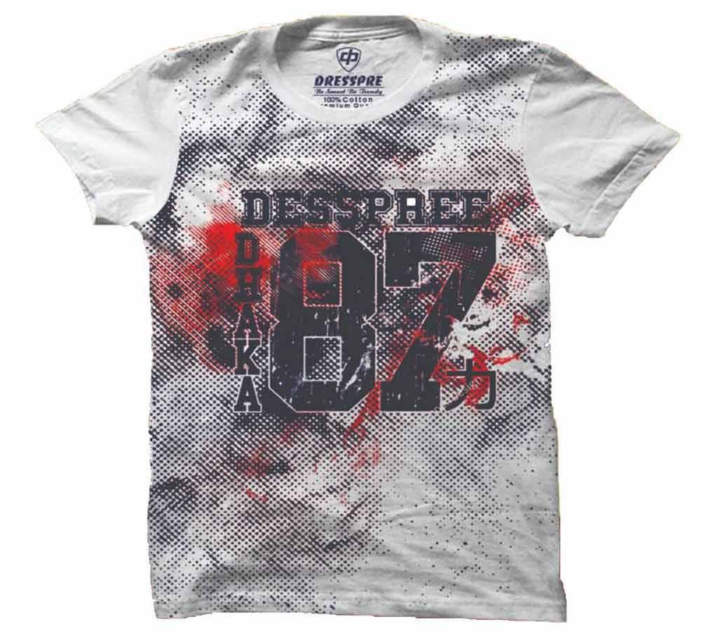 Dresspre Men's Half Sleeve Cotton T-Shirt