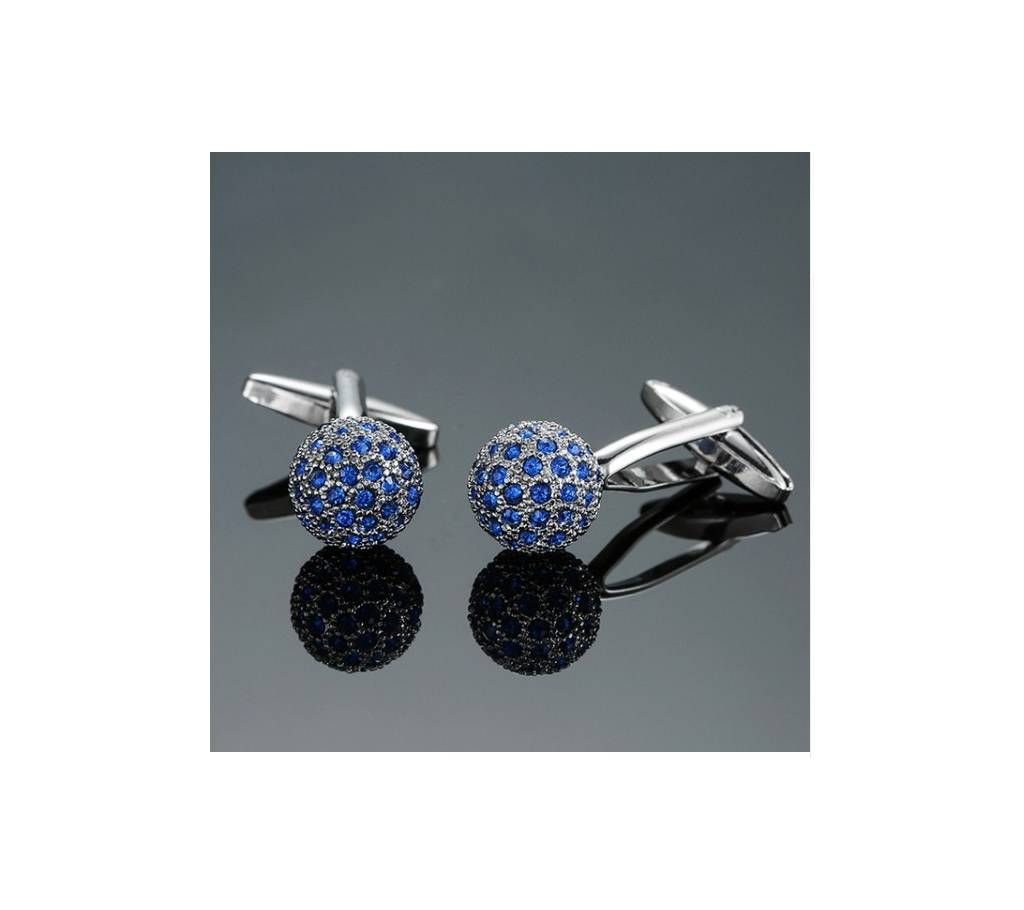 blue crystal ball Cufflinks Men's
