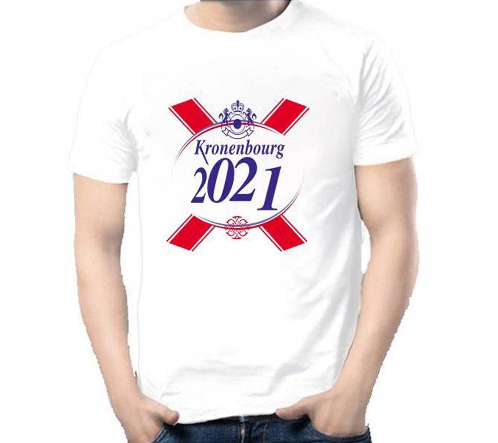 2021 Gents Half Sleeve Cotton T-Shirt