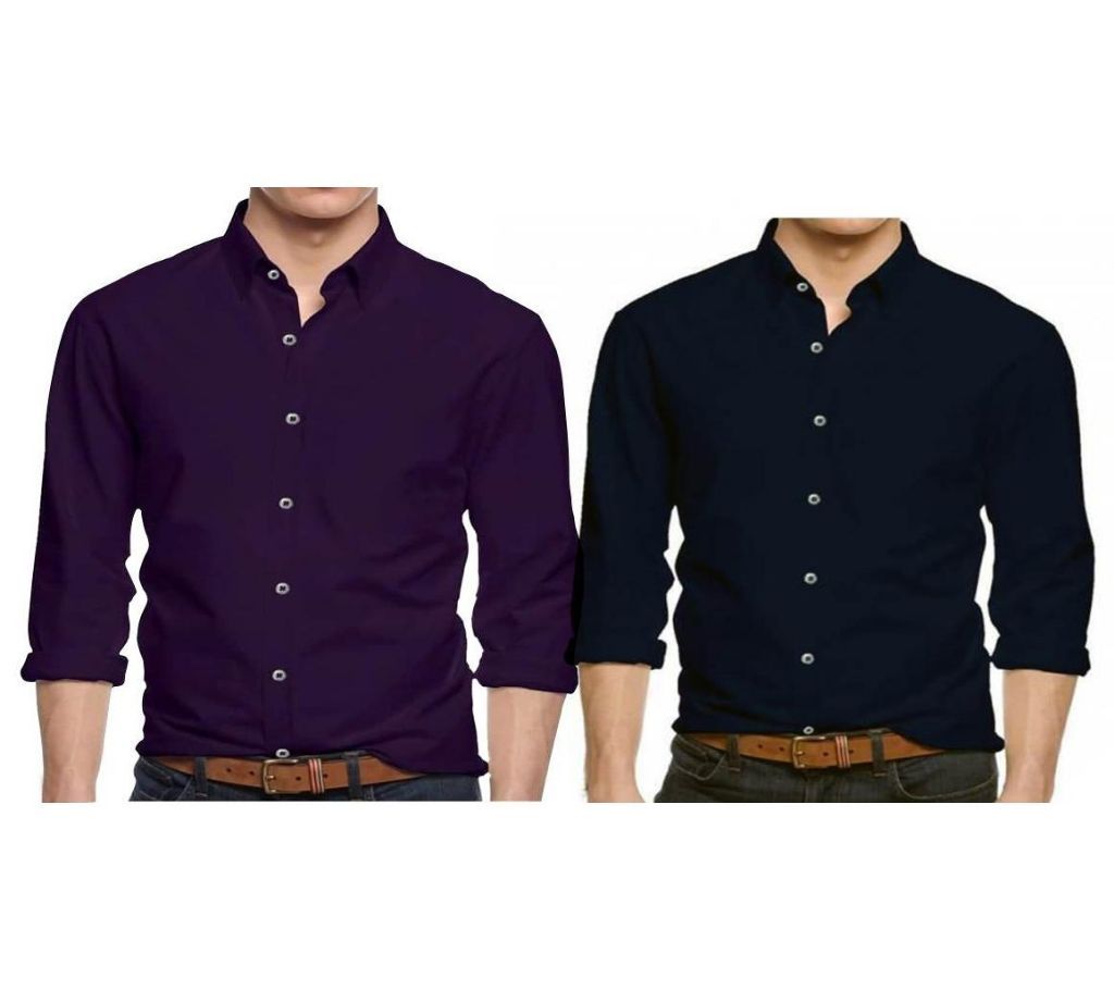 Combo Panama Long Sleeve Casual Shirt for Men