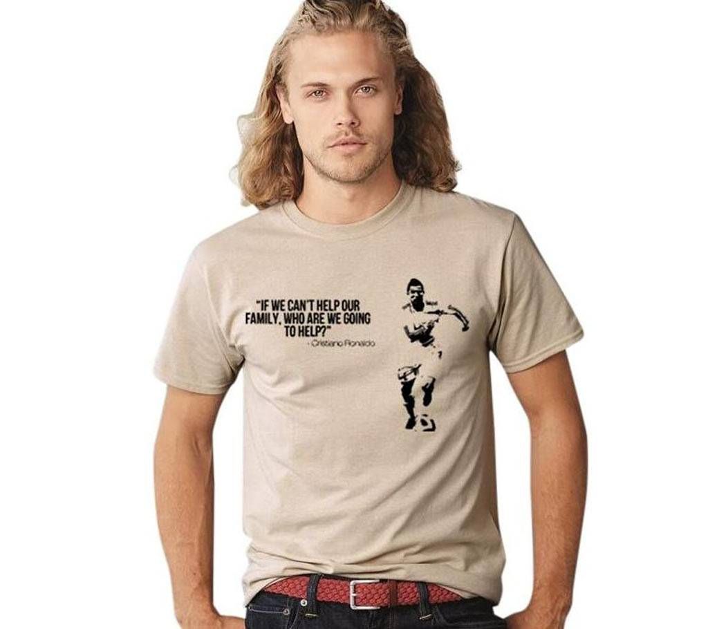 Mens Ronaldo Cotton Round Neck  t-shirt