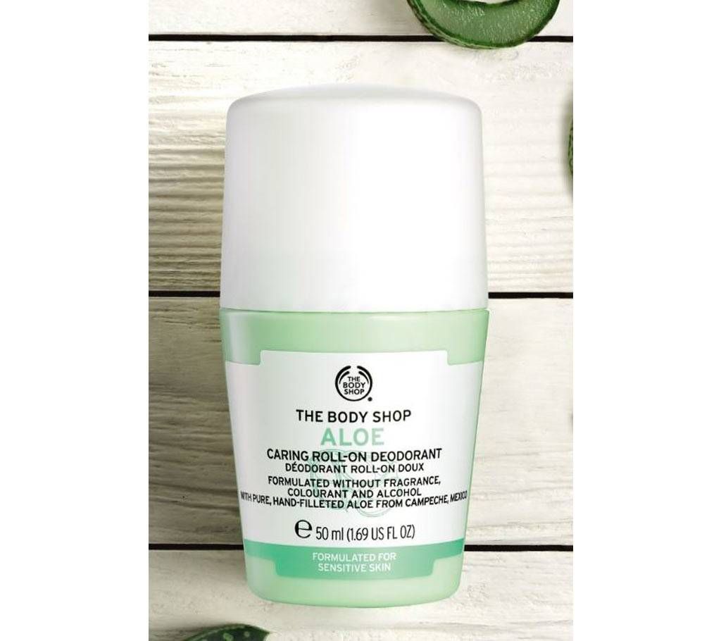 The Body Shop  Aloe Caring Roll-On deodorant  (50 ml)-USA