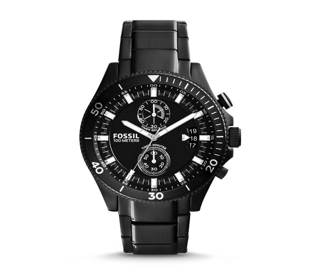 Fossil Wakefield Chronograph Black Dial Watch