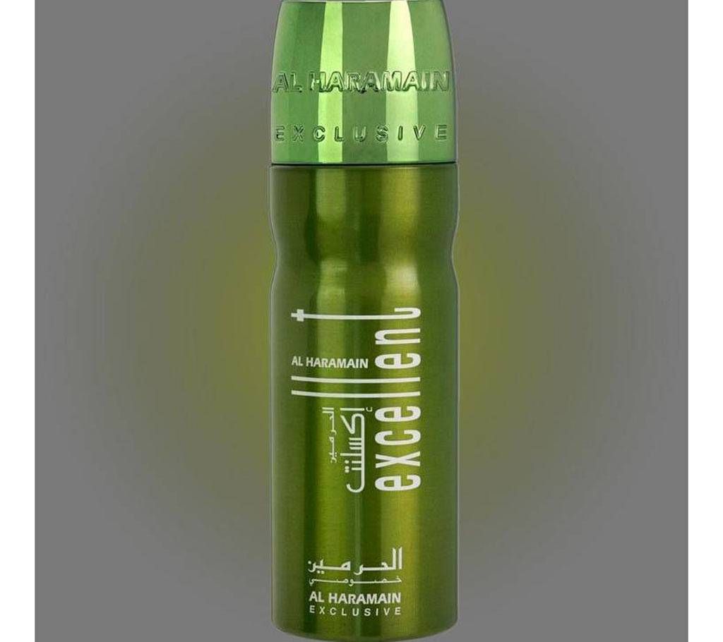 Al Haramain Excellent Green Deodorant Body Spray - 200ml (UAE)