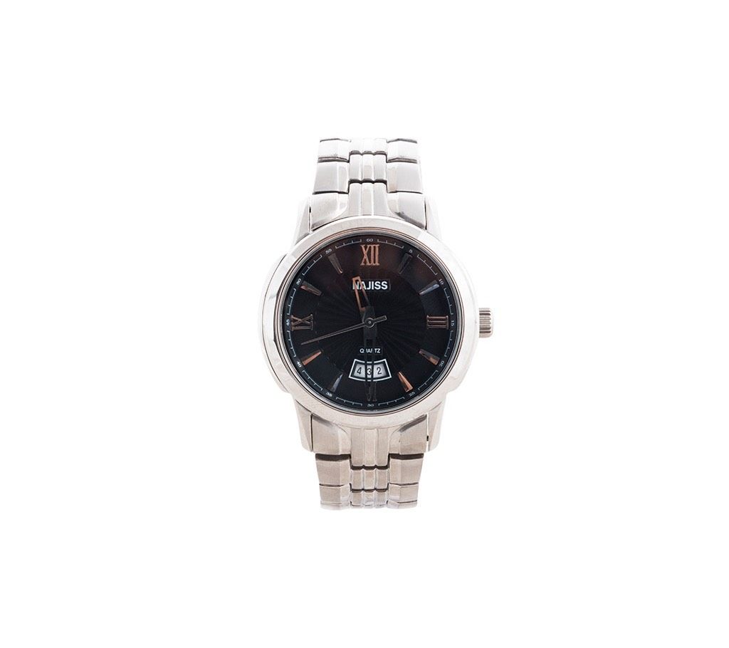 Najiss Black Dial watch for men