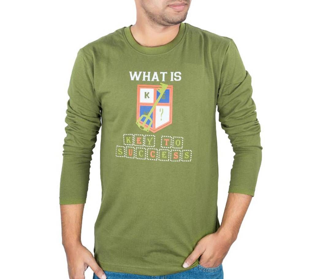 Mens Full Sleeve T-Shirt 37939 - GREEN