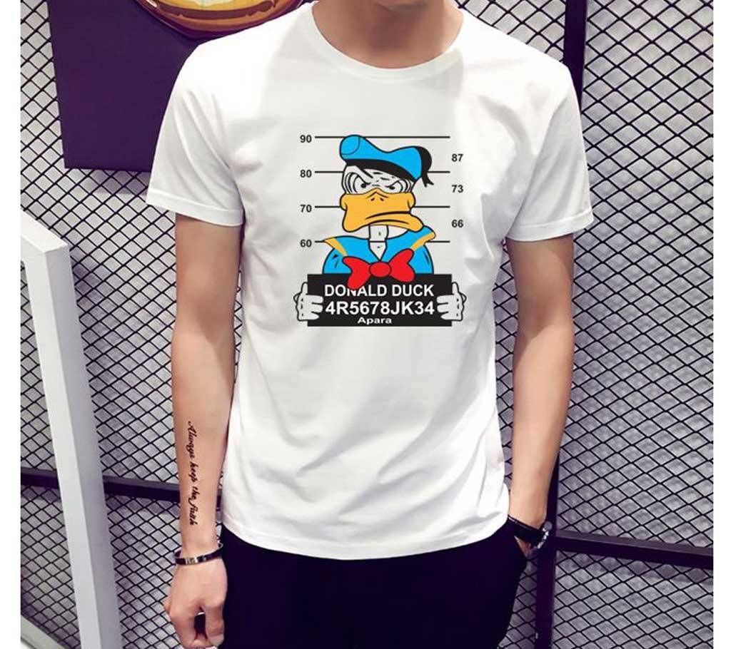 Donald Duck Gents Half Sleeve Cotton T-Shirt