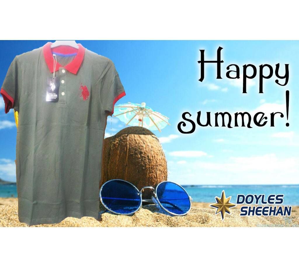 Mens Half Sleeve 100% Cotton PK Polo Shirt