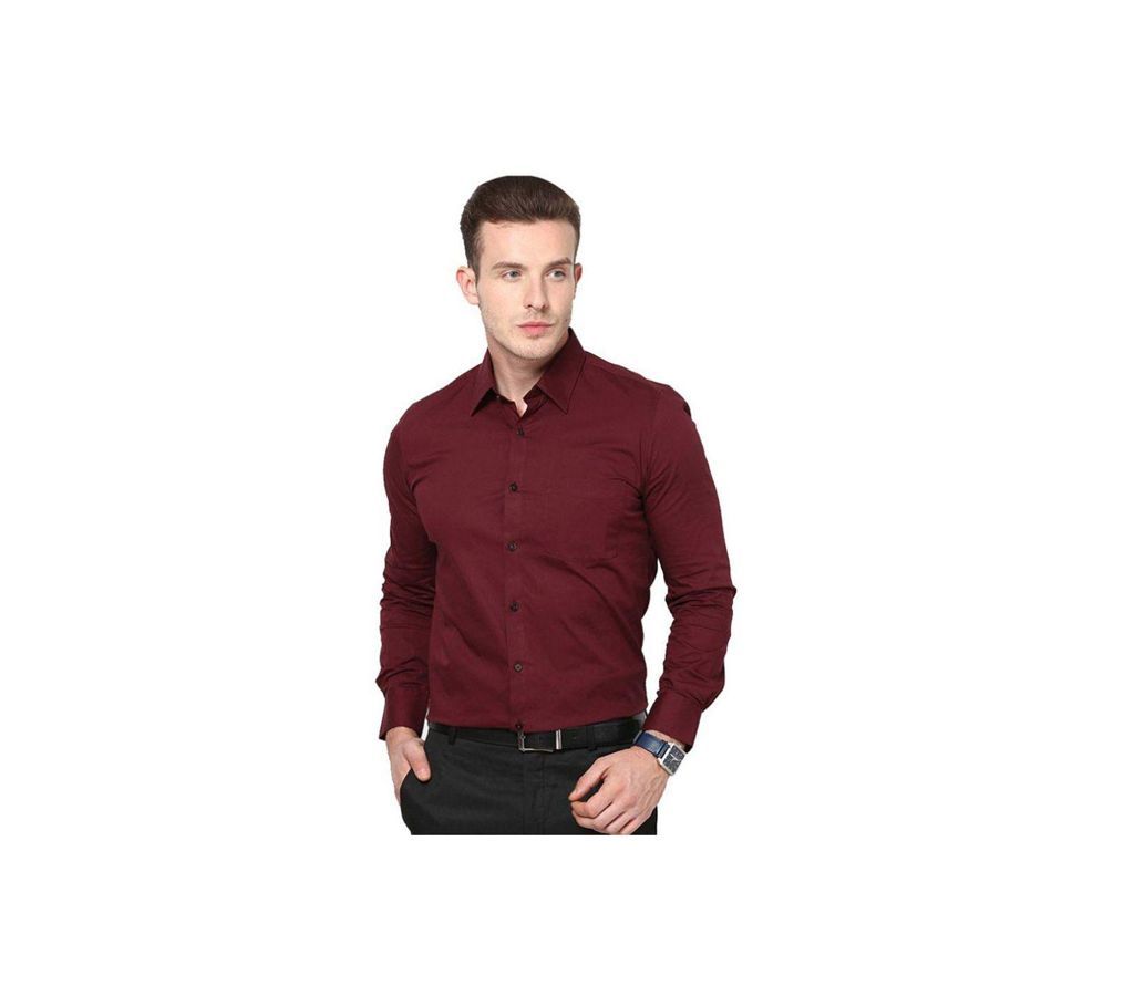 Maroon Formal Shirt For Men