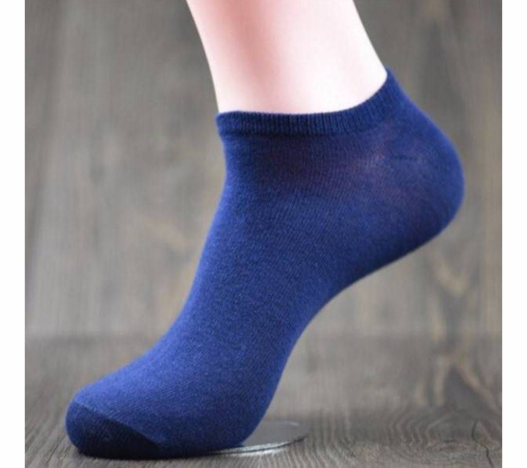1 pair Men Solid Color Casual Cotton Socks