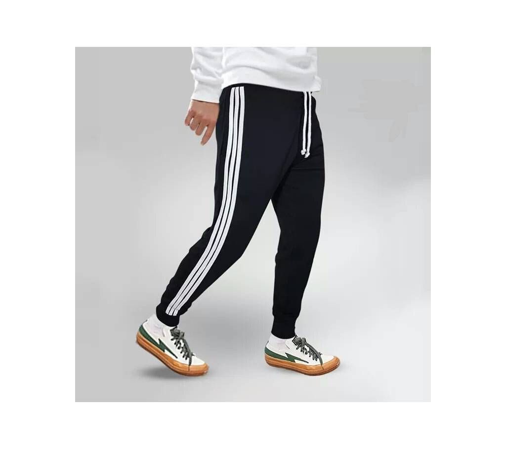 Black Cotton Sweatpants & Joggers for Men