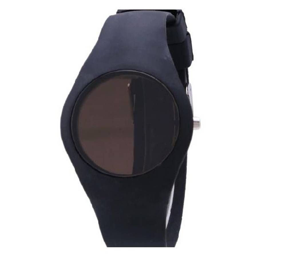 Silicon Band Digital Led Watch  Black
