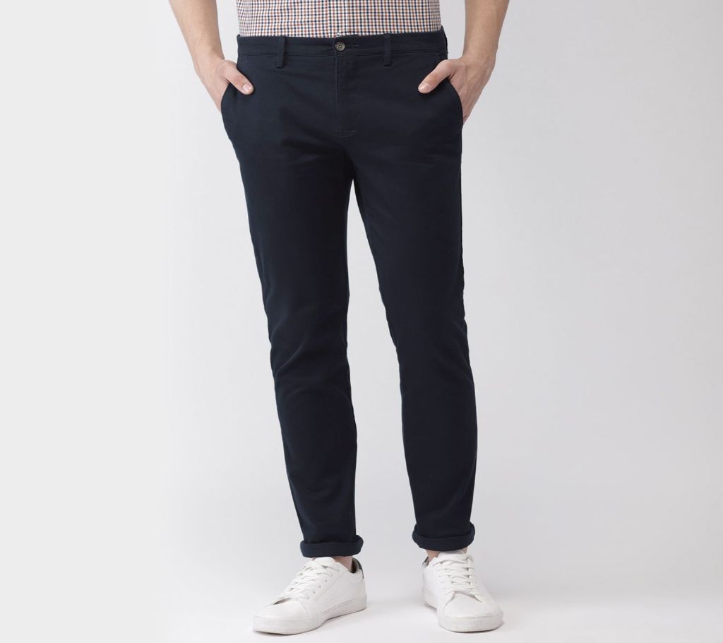 Men Gabardine Pant - Navy Blue 12 - BBF