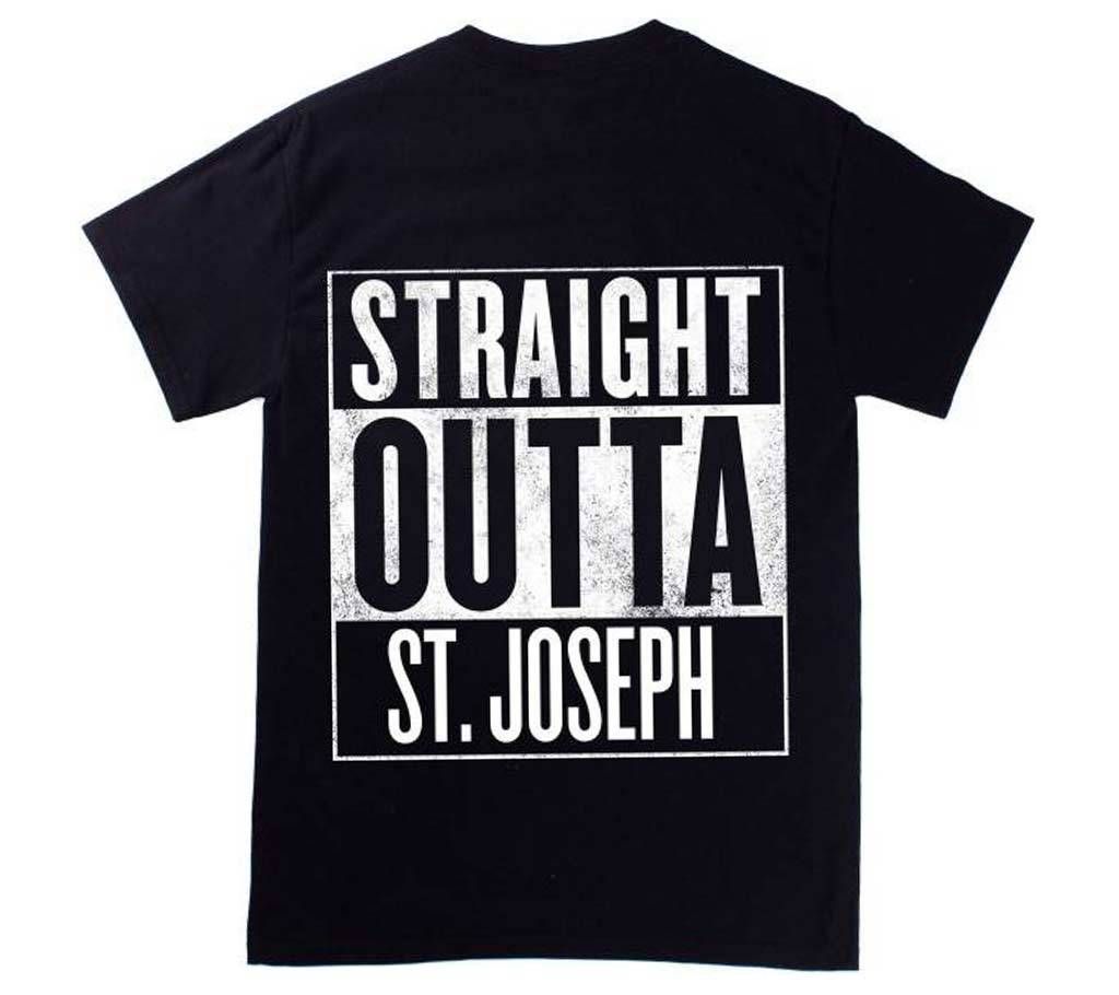 Straight Outta ST.Joseph Half Sleeve T-Shirt For Men