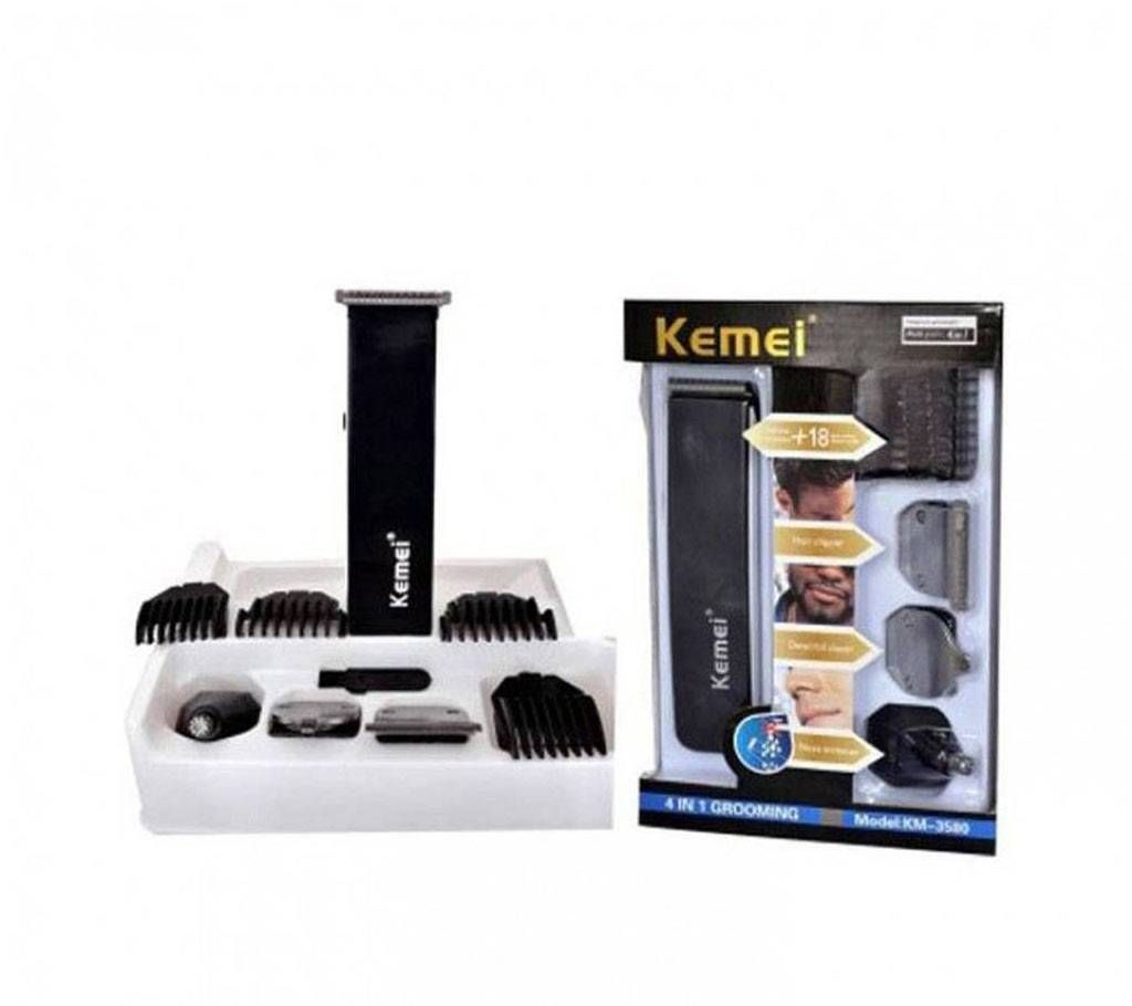 Kemei 4 in 1 KM-3580 Rechargeable Grooming Kit