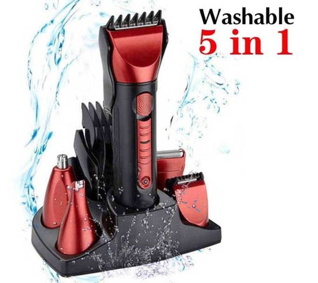 Kemei 5 in 1 Trimmer and Shaver For Men
