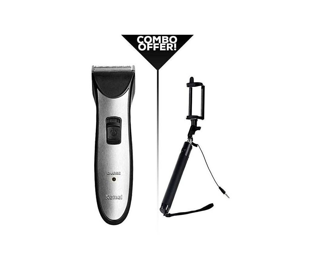 Combo Pack Kemei KM-3909 Rechargeable Clipper