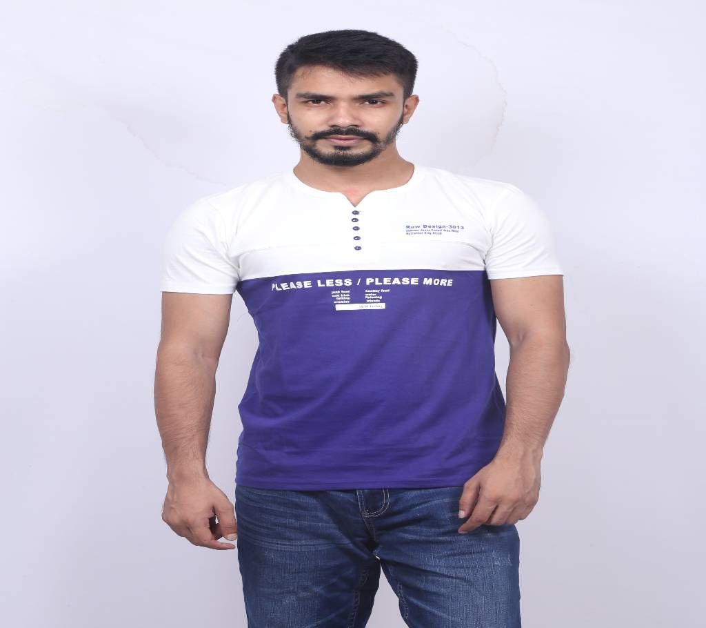 Please Less Please More Gents Cotton T-Shirt