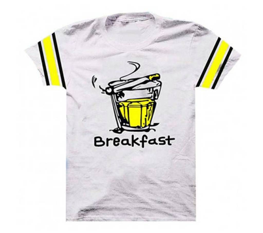 Breakfast Gents Half Sleeve Cotton T-shirt