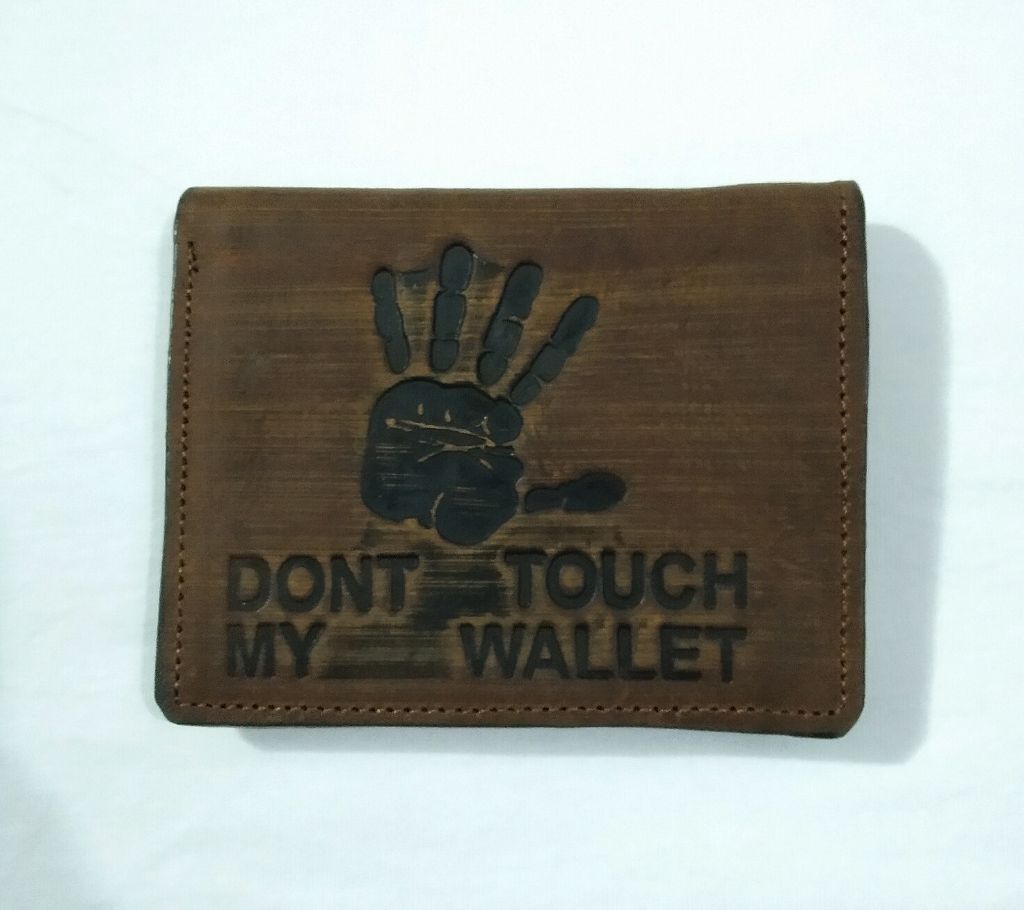Lather wallet for man