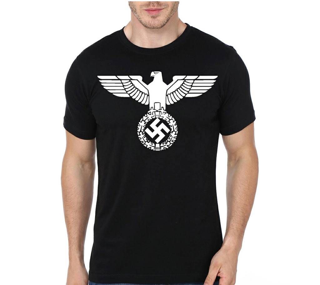 Nazi Eagle Black Gents Summer T-Shirt - 