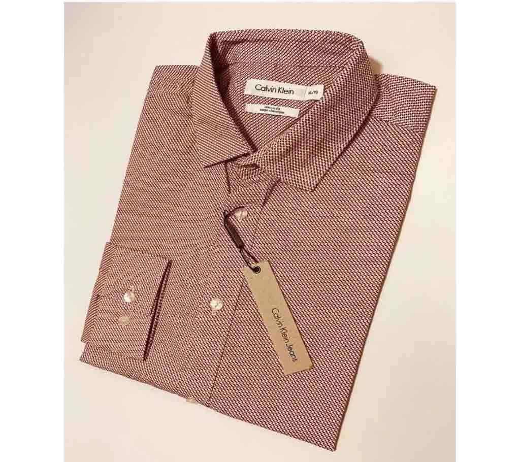 Mens Long Sleeve Cotton AOP Shirt