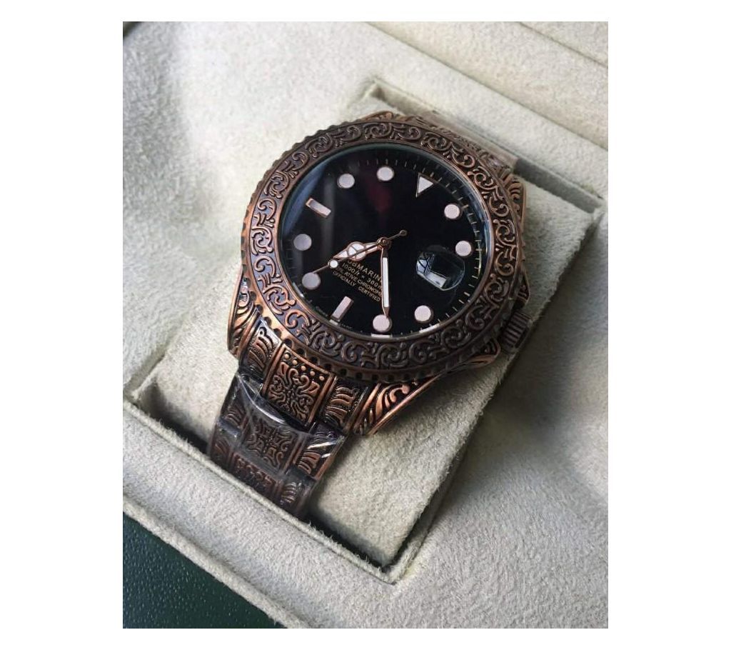 Unique Antique Designed Casual Stainless Steel Watch For Men
